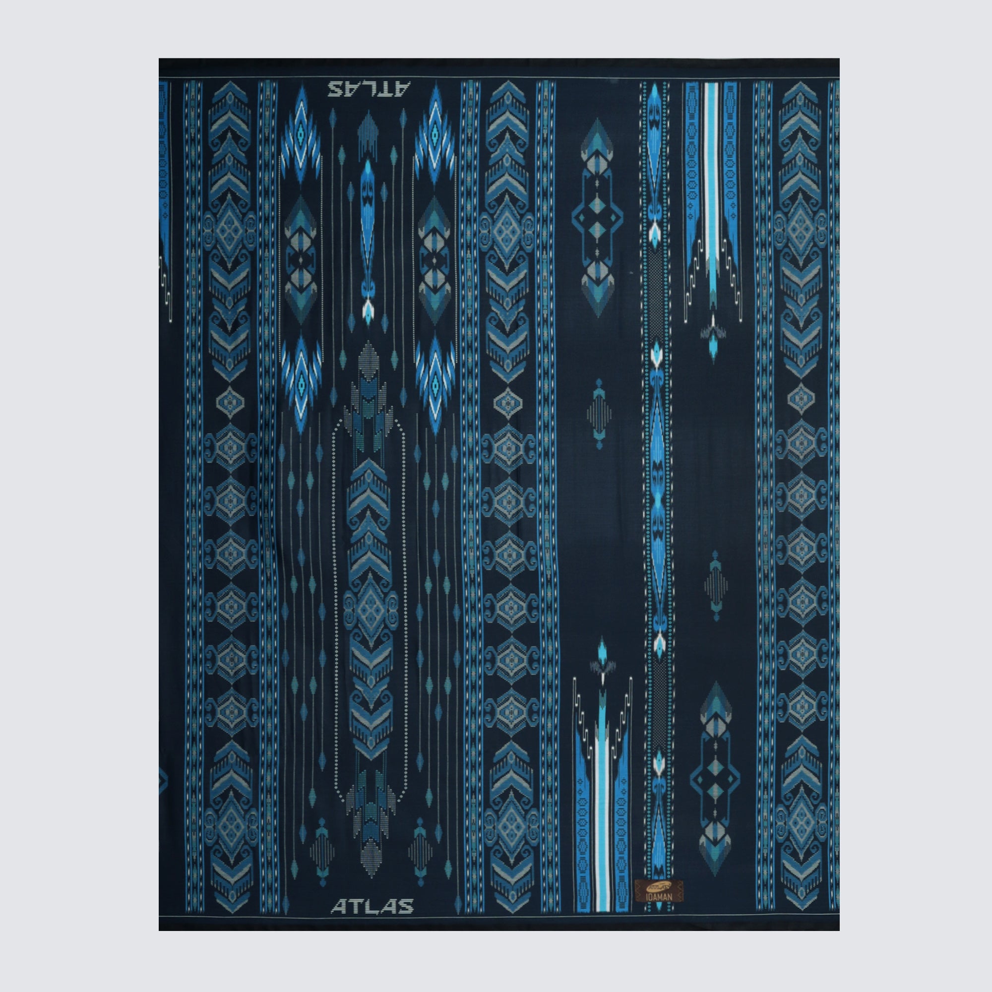 Sarung ATLAS Idaman 555 Kembang Motif BHS A5 GSL Navy