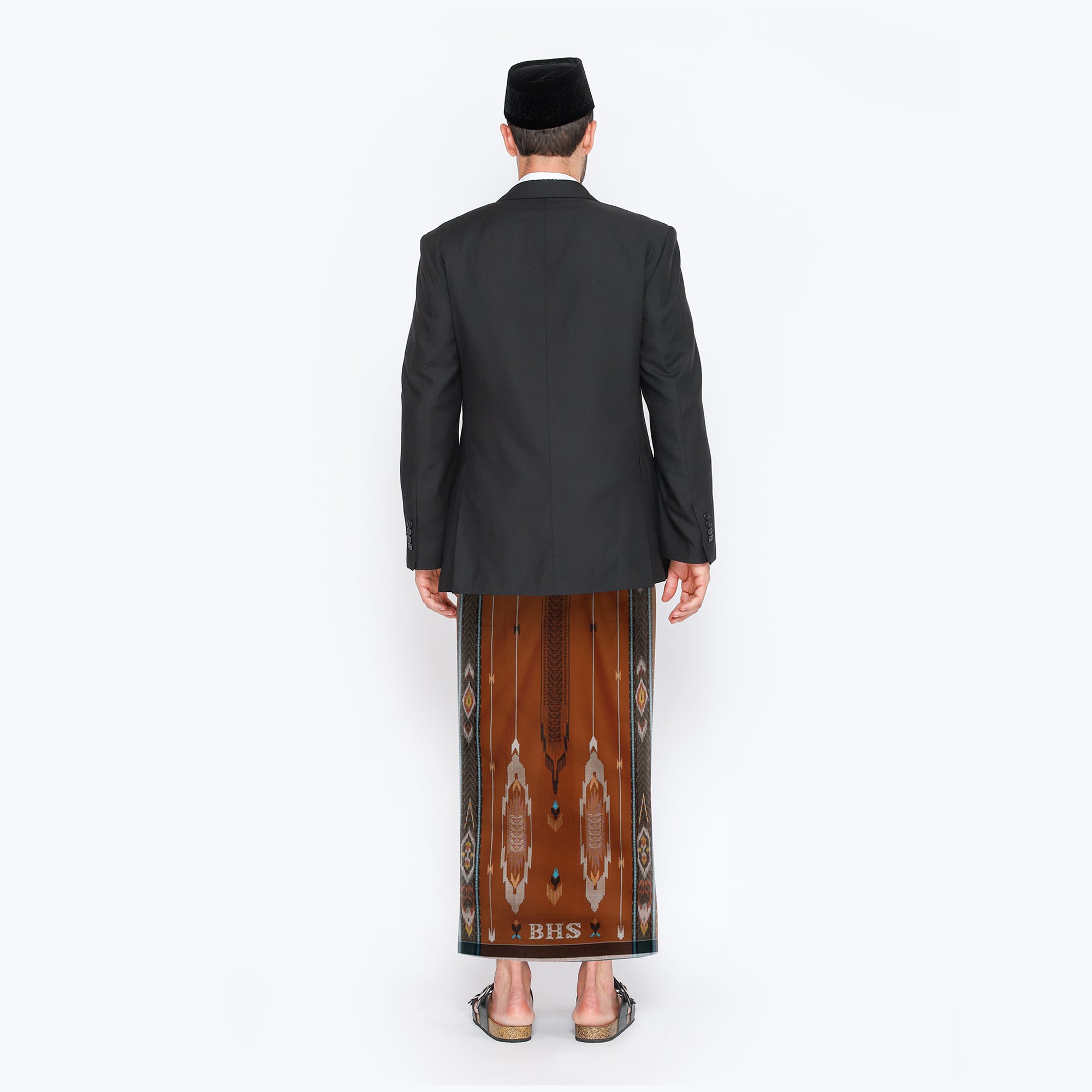 BHS Masterpiece Gold Motif M81 SDB Brown 02 Sarong