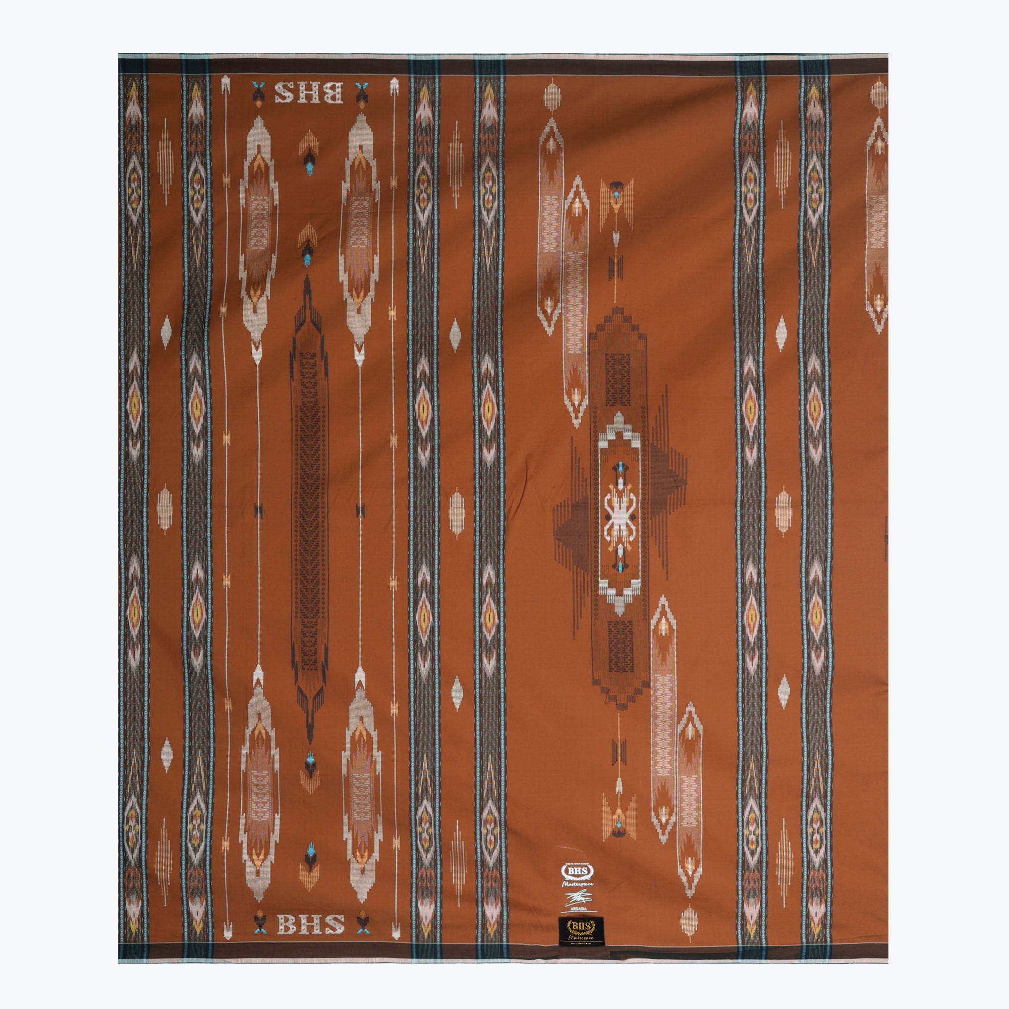 BHS Masterpiece Gold Motif M81 SDB Brown 02 Sarong