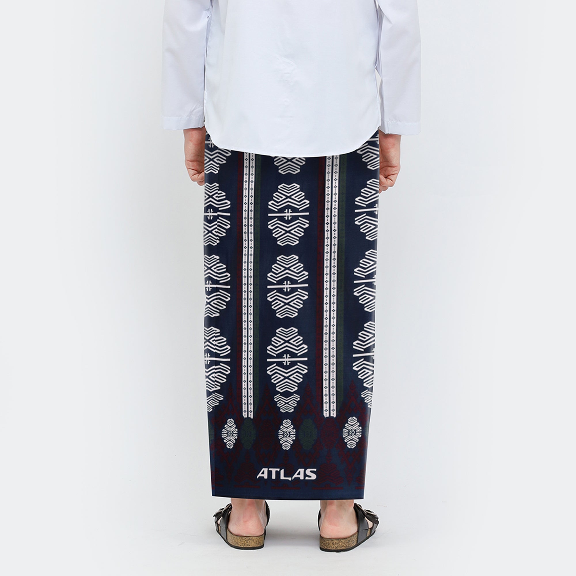 Sarung ATLAS Bustan Series Palestine Lombok Navy