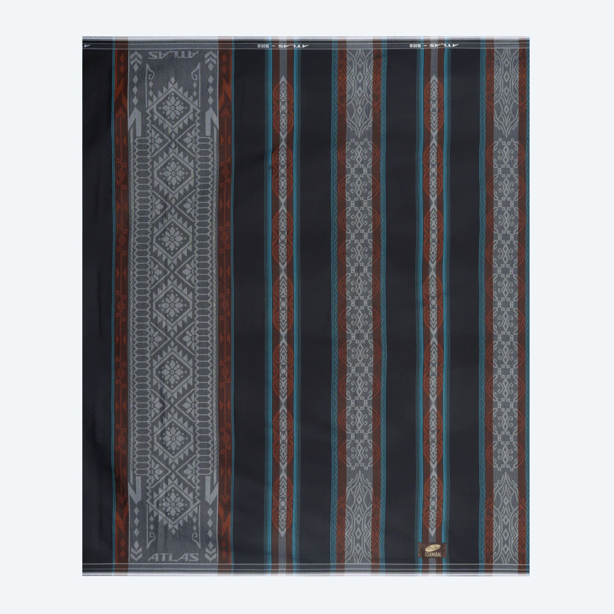 Sarung ATLAS Idaman 590 Jacquard Classic Motif A5-JPA Black Series