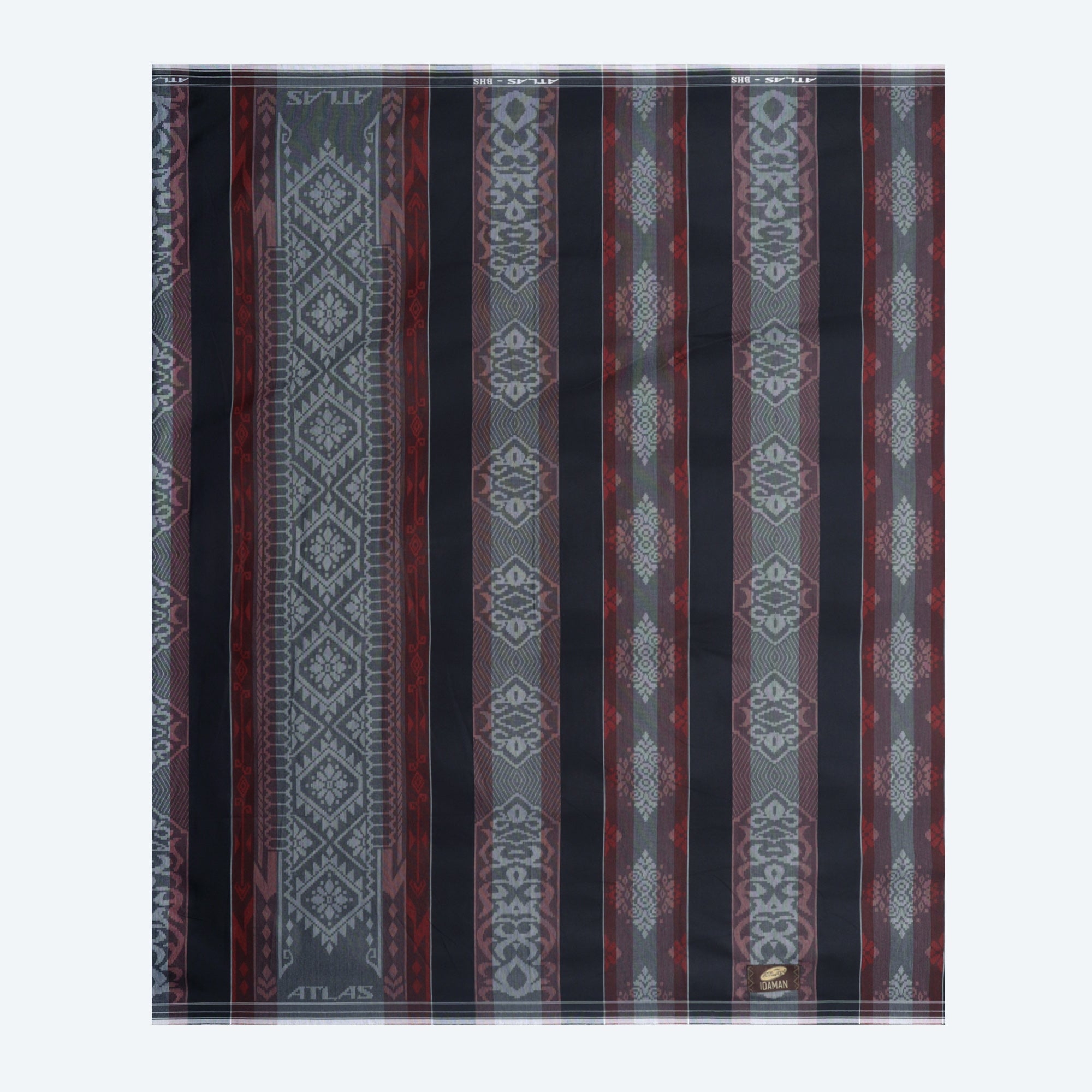 Sarung ATLAS Idaman 590 Jacquard Classic Motif A5-JPA Black Series