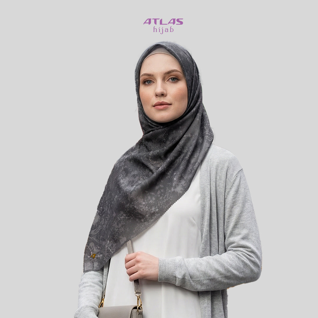 Atlas Hijab Noor Vitae Series Motif Selma Kerudung Segi Empat