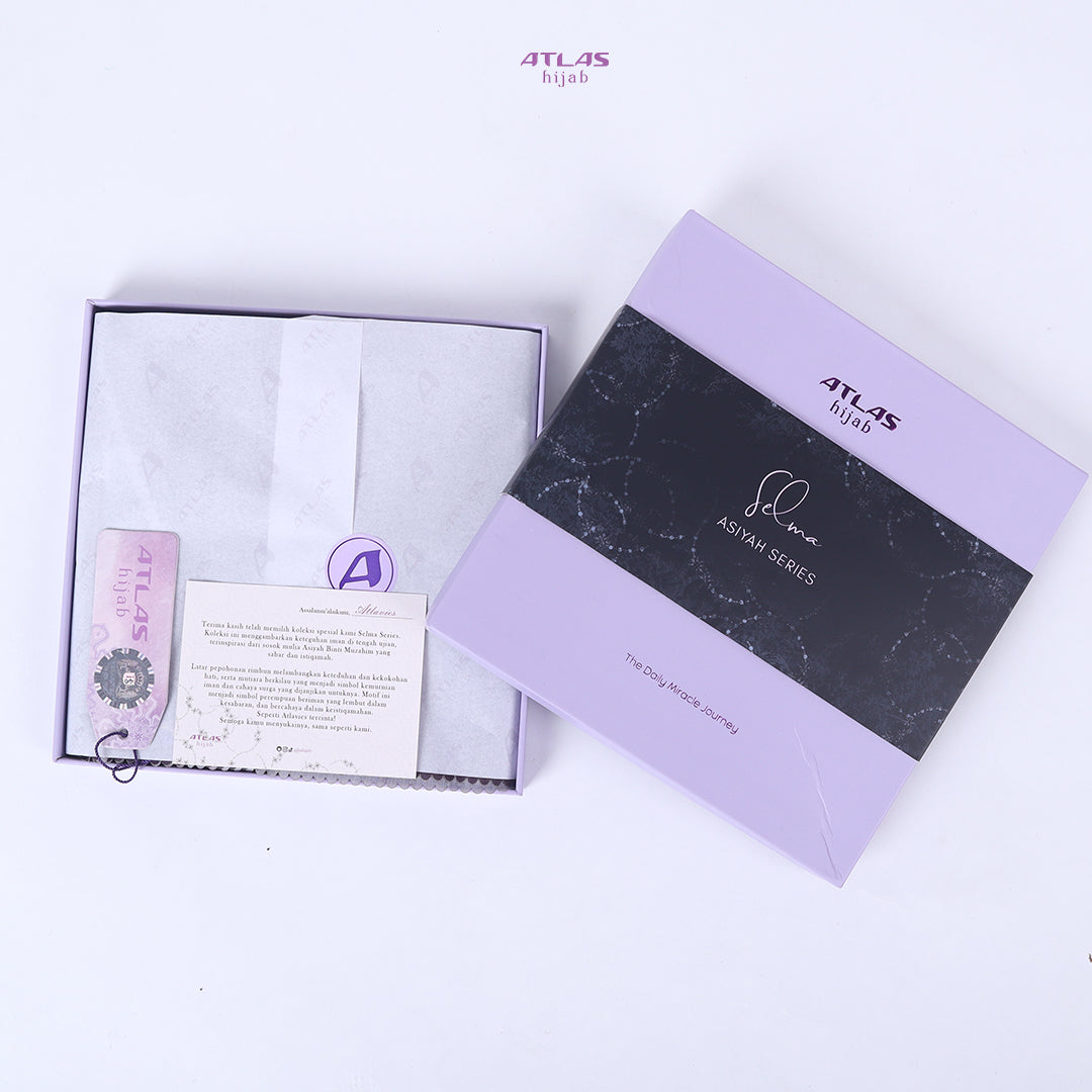 Atlas Hijab Noor Vitae Series Motif Selma Kerudung Segi Empat