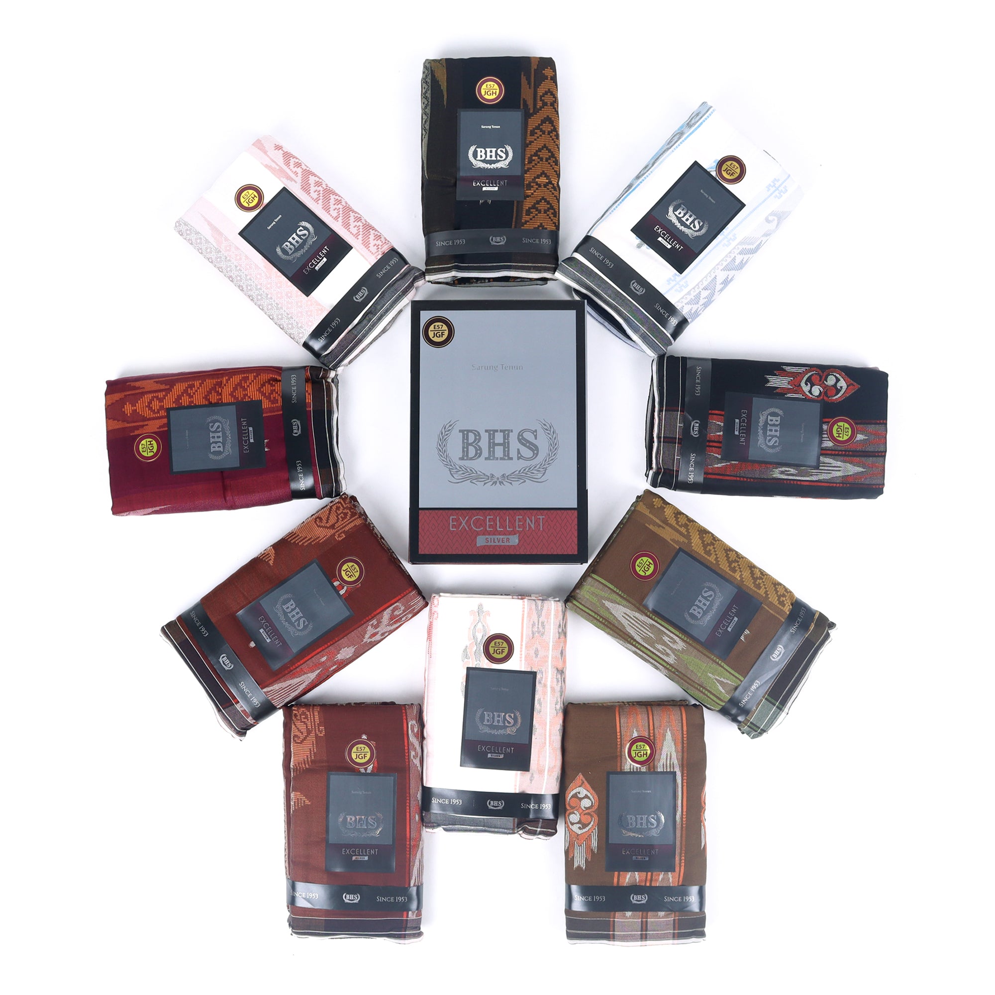 Grosir 10 Pcs Sarung BHS Excellent Silver Motif E57 JSK MIX - Sarung ...