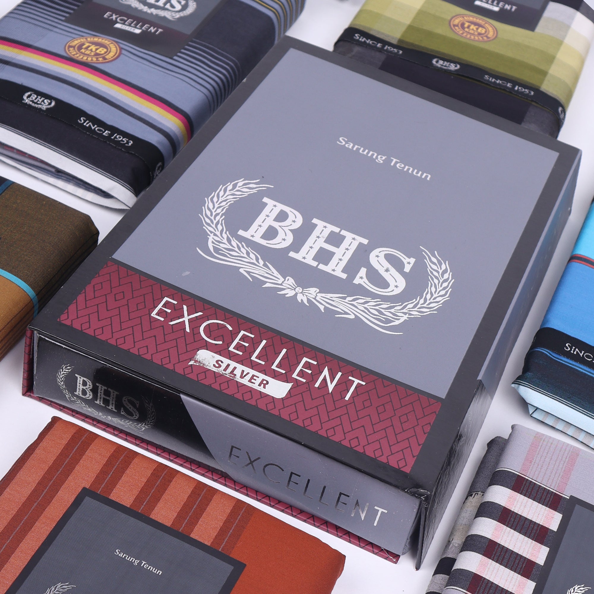 Grosir 10 Pcs Sarung BHS Excellent Silver Motif TKB KBS - Sarung Indonesia
