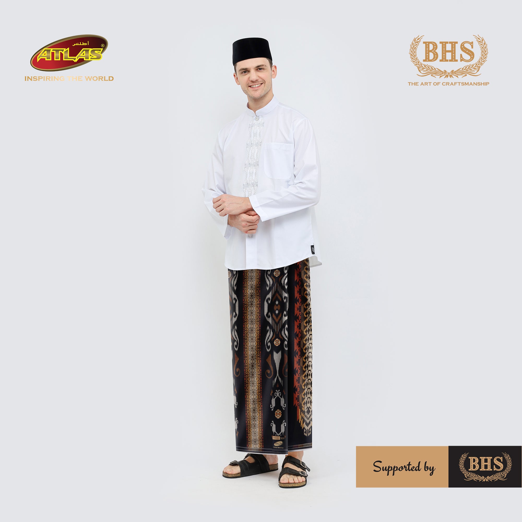 Sarung ATLAS Super Premium 975 A9 JGA Hitam Olive