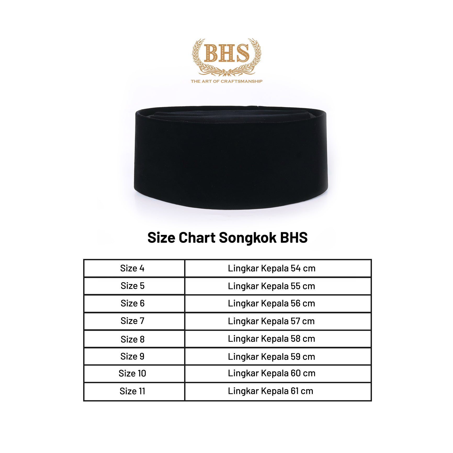 Songkok Peci BHS Classic AC Tinggi 9