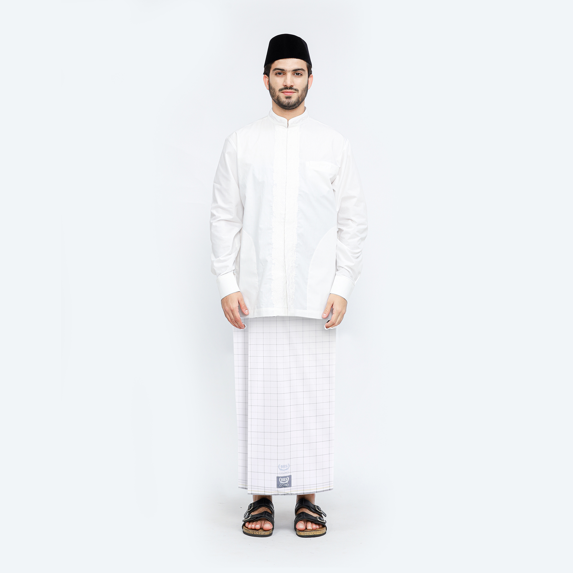 Sarung BHS Cosmo Silver Motif K26 DGP Putih