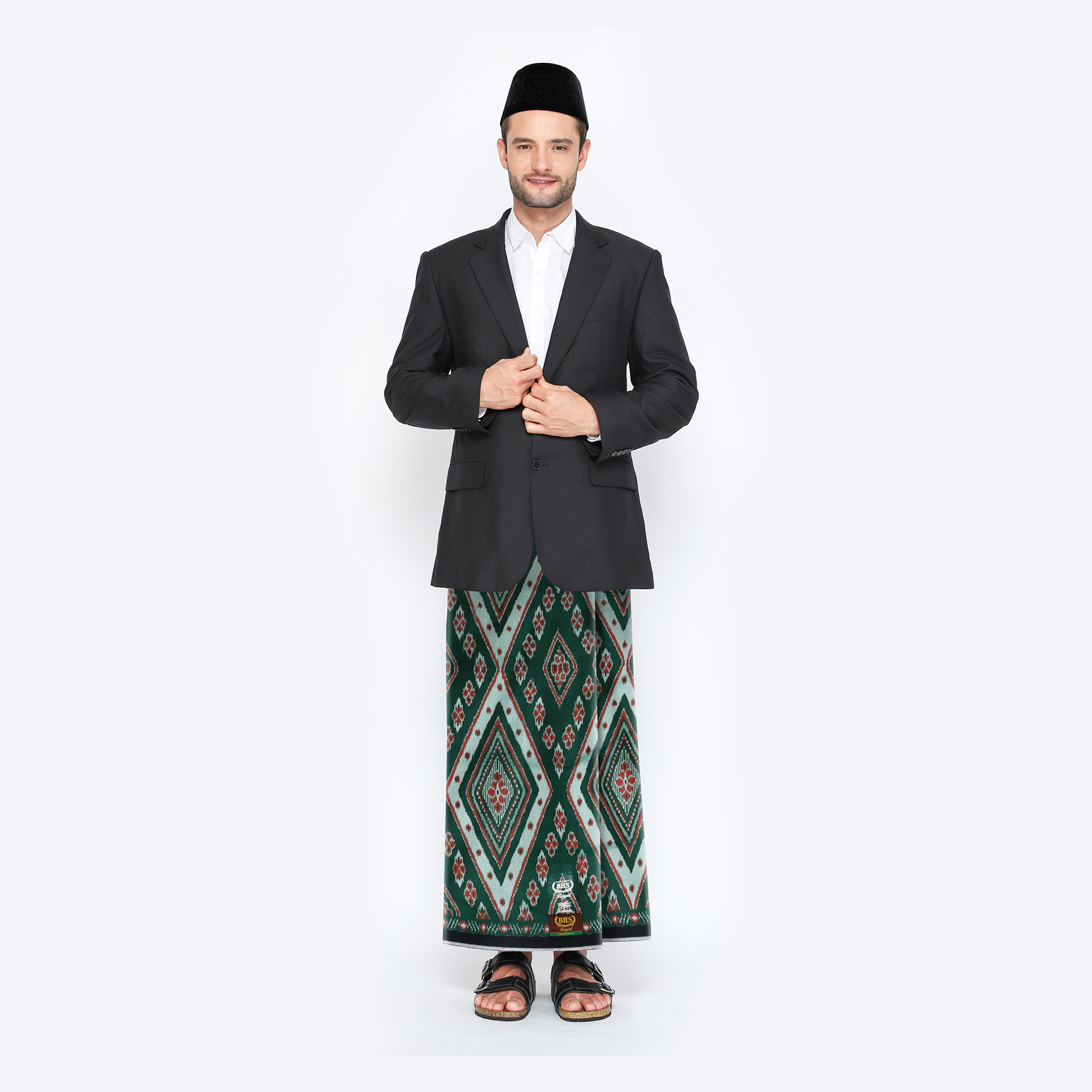 Sarung BHS Royal Gold Motif R53 PGA Hijau 03