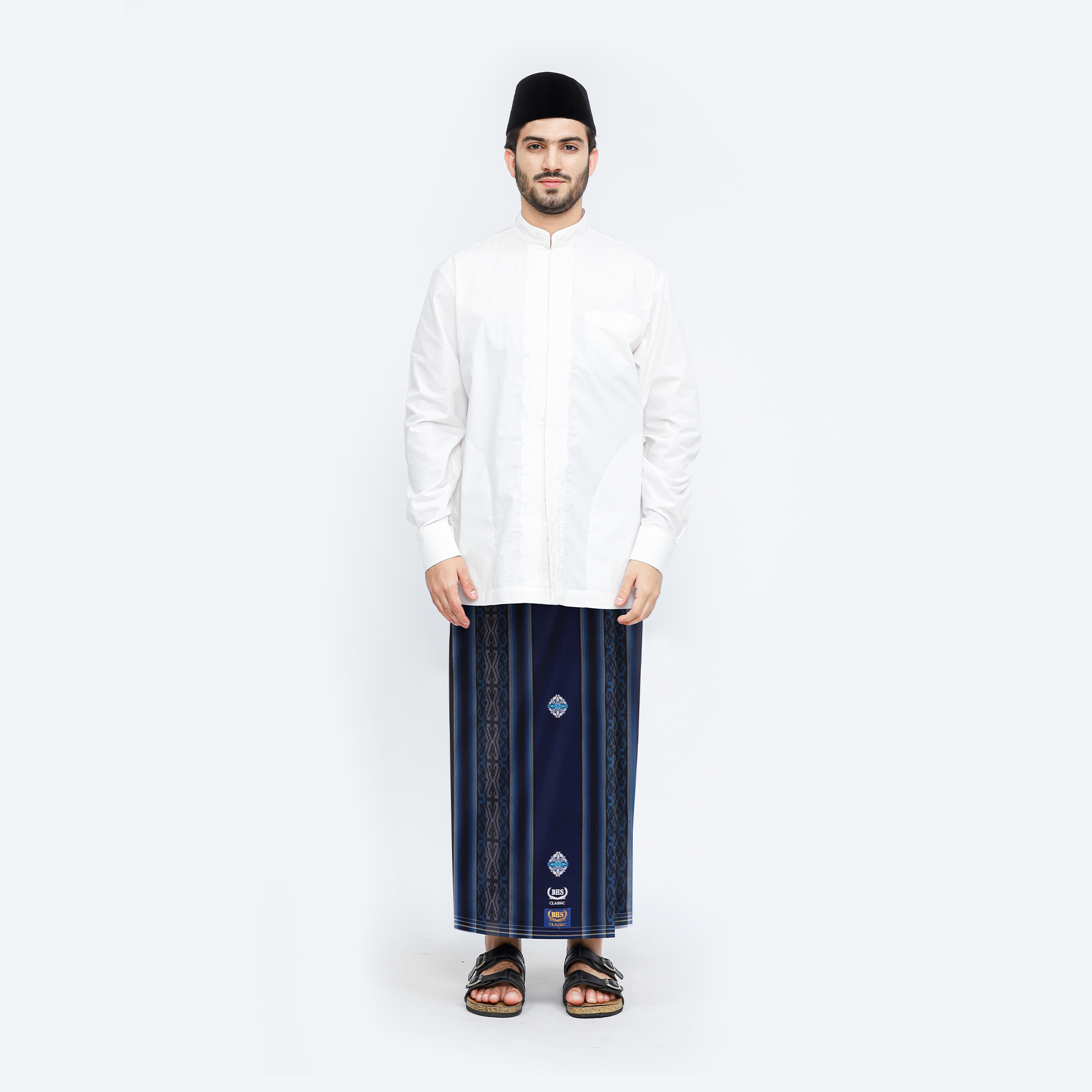 Sarung BHS Classic Gold Motif C45 SSF Biru
