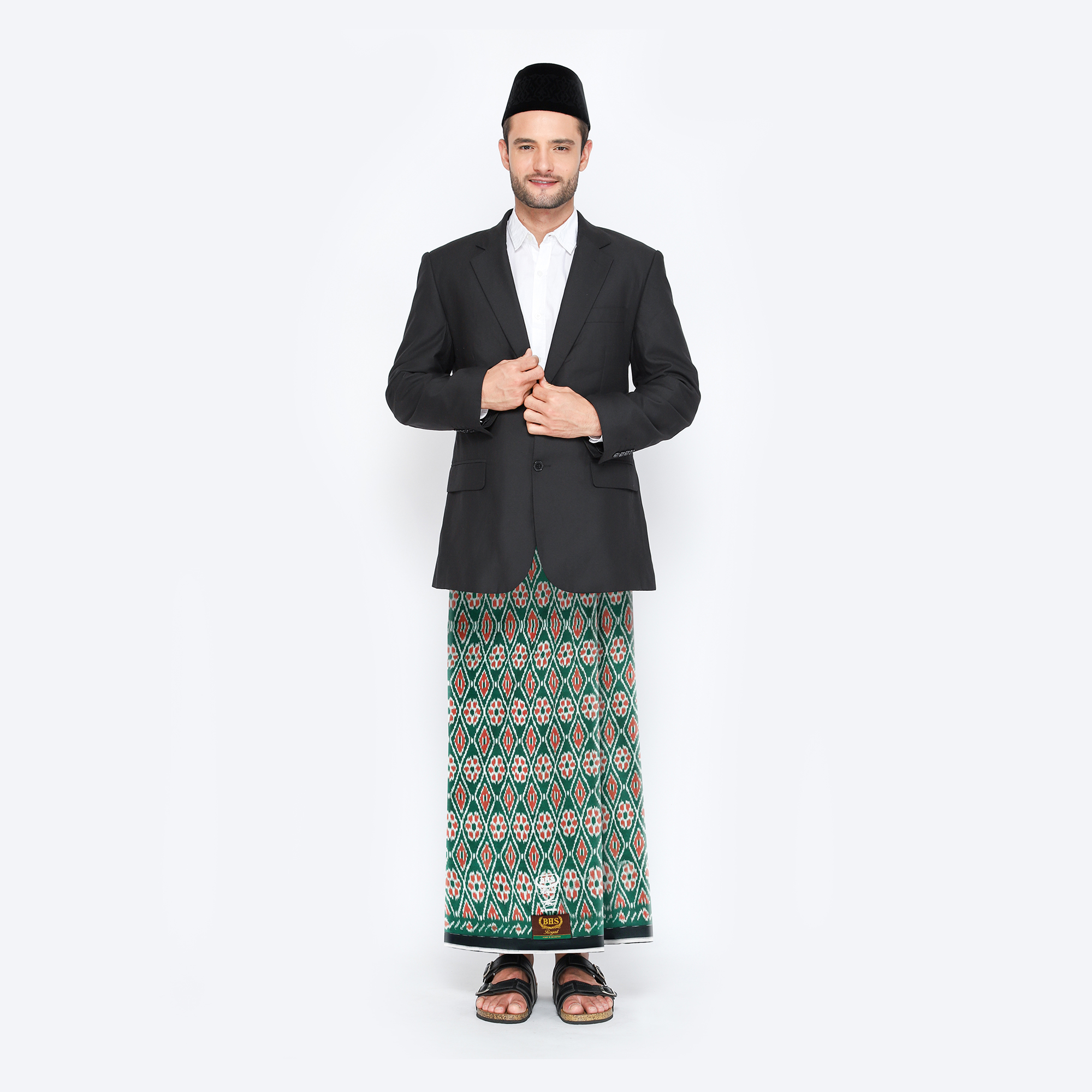 Sarung BHS Royal Gold Motif R53 PGA Hijau 02