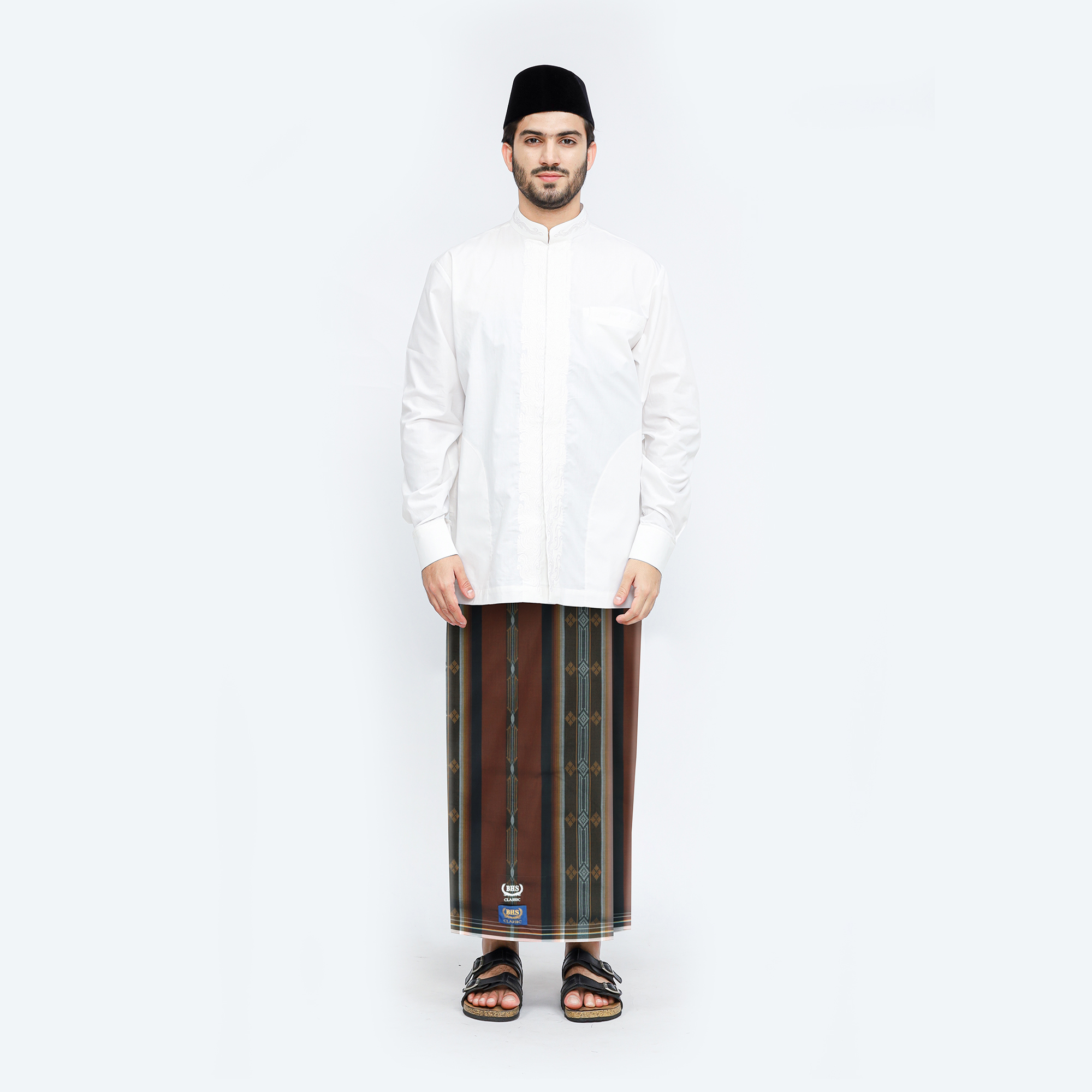 Sarung BHS Classic Gold Motif C44 DKB Coklat 04