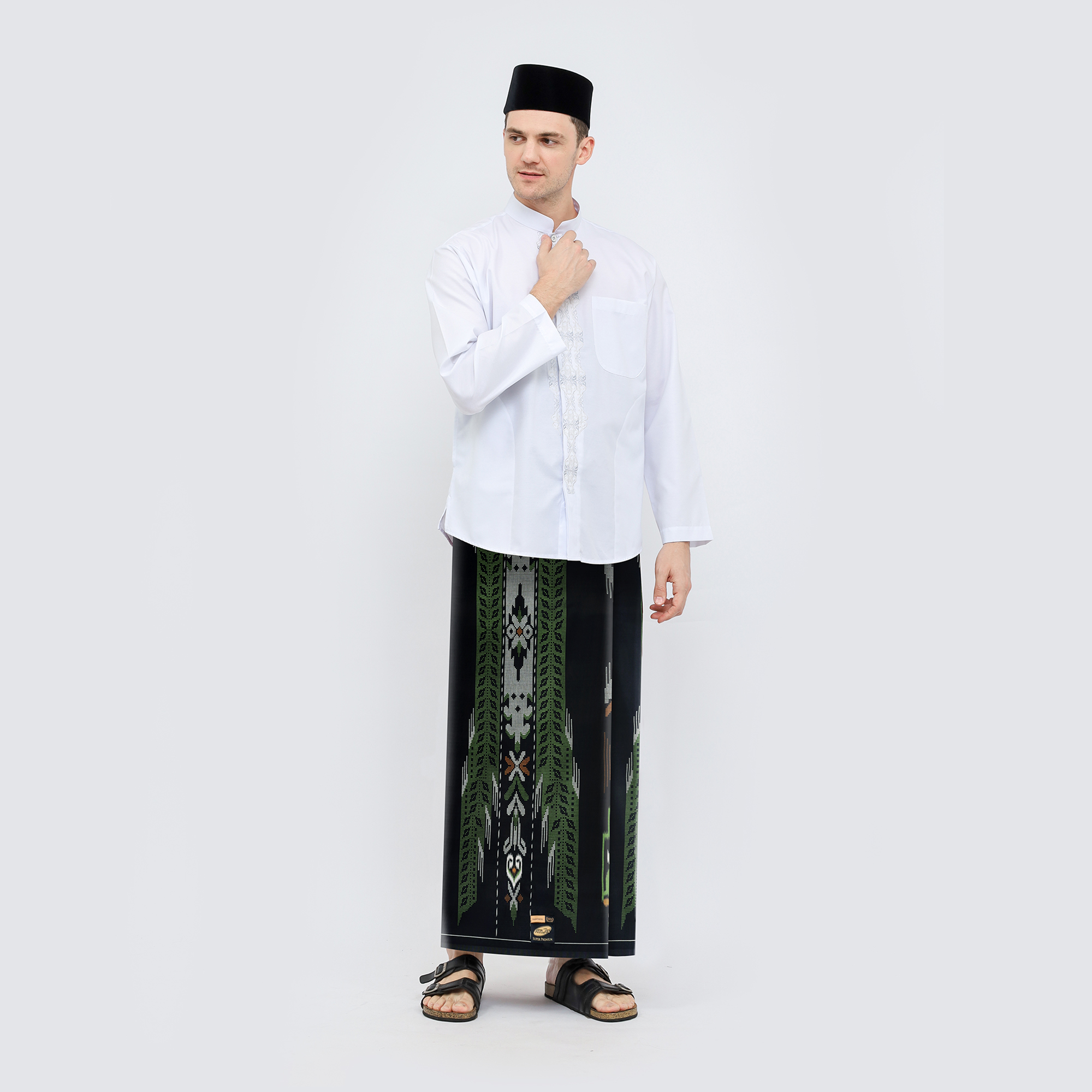Sarung ATLAS Super Premium 920 A9 CKB Hitam Hijau