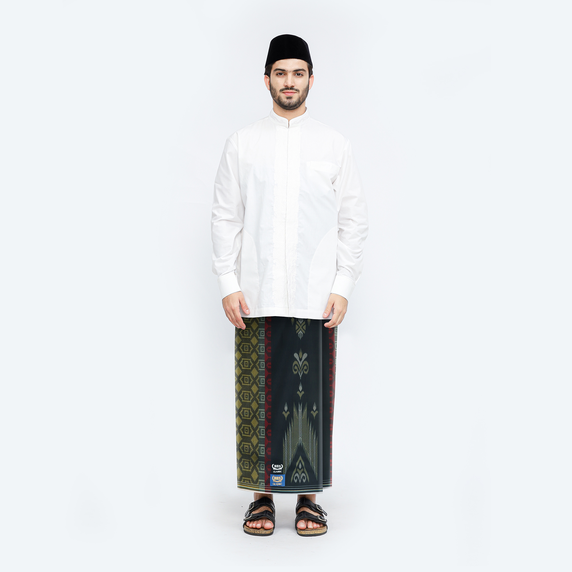 Sarung BHS Classic Gold Motif C45 DKA Hitam Kuning