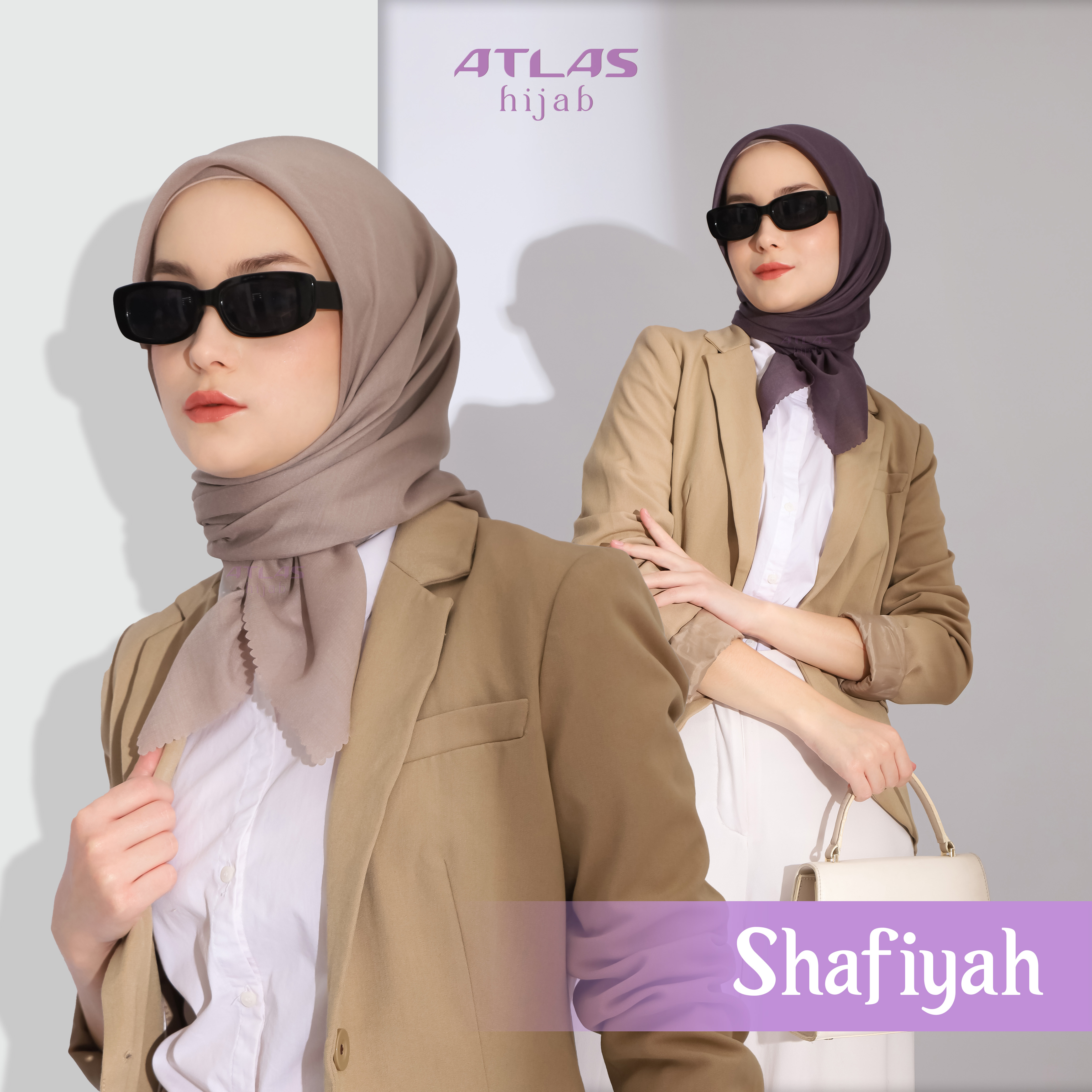 Atlas Hijab Super Premium Shafiyah Kerudung Segi Empat