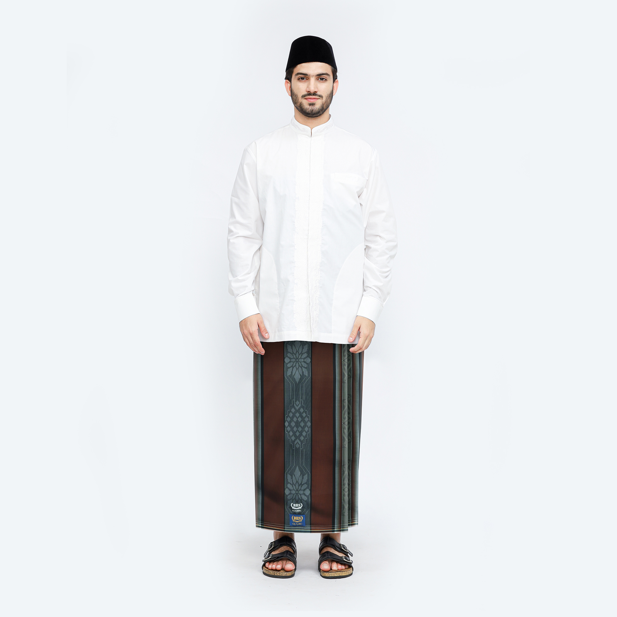 Sarung BHS Classic Gold Motif C44 DGB Coklat 01