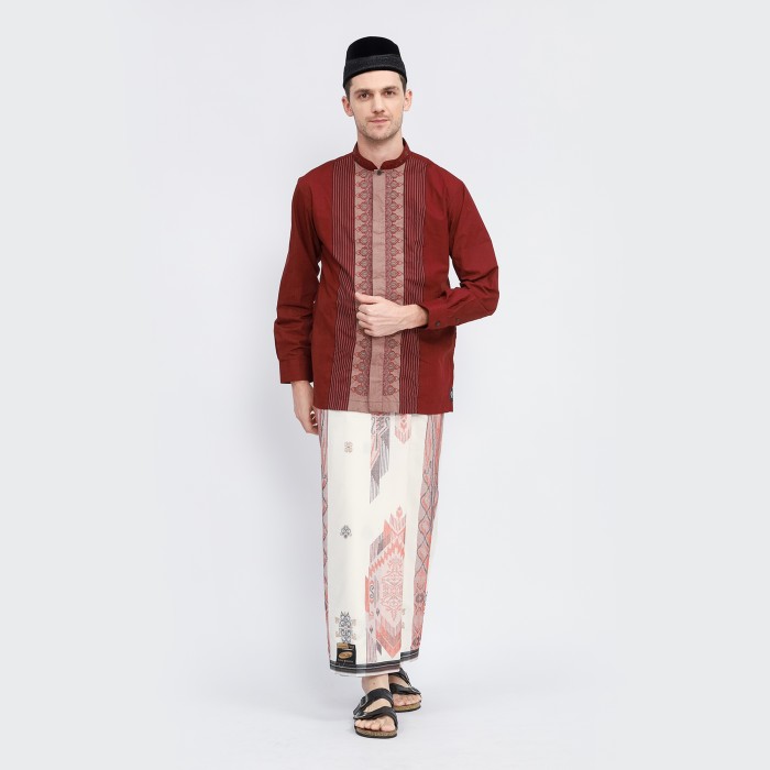 Sarung ATLAS Super Premium 980 Motif A9 JGL White Series