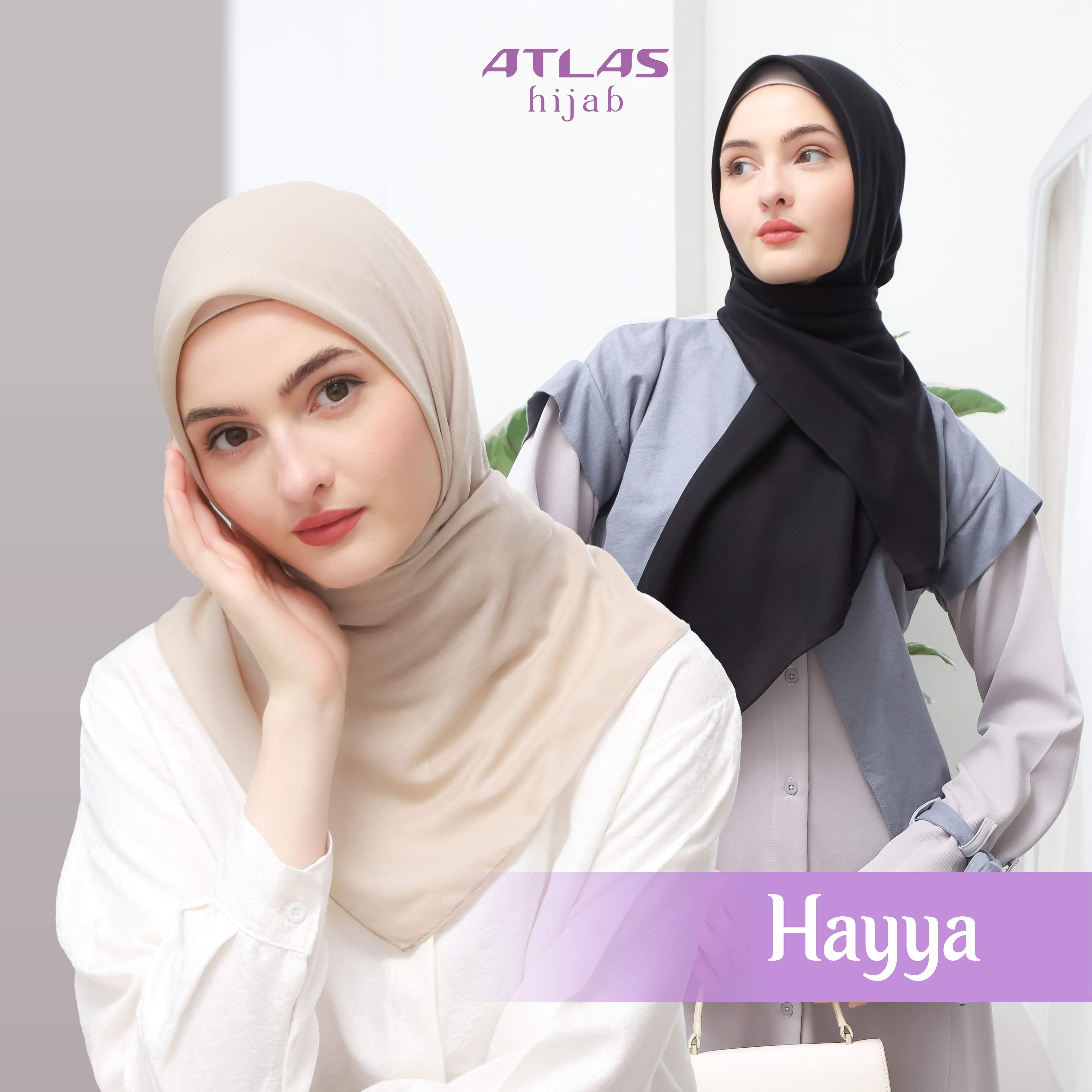 Atlas Hijab Universal Hayya Kerudung Segi Empat