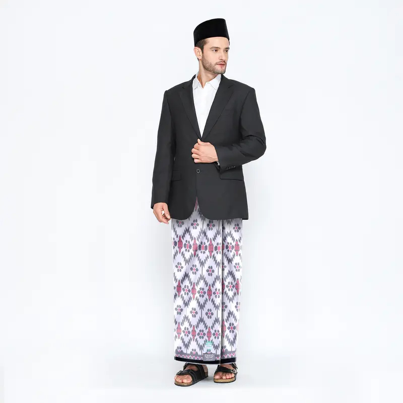 Sarung BHS Royal Silver Motif R53 PGA White Series