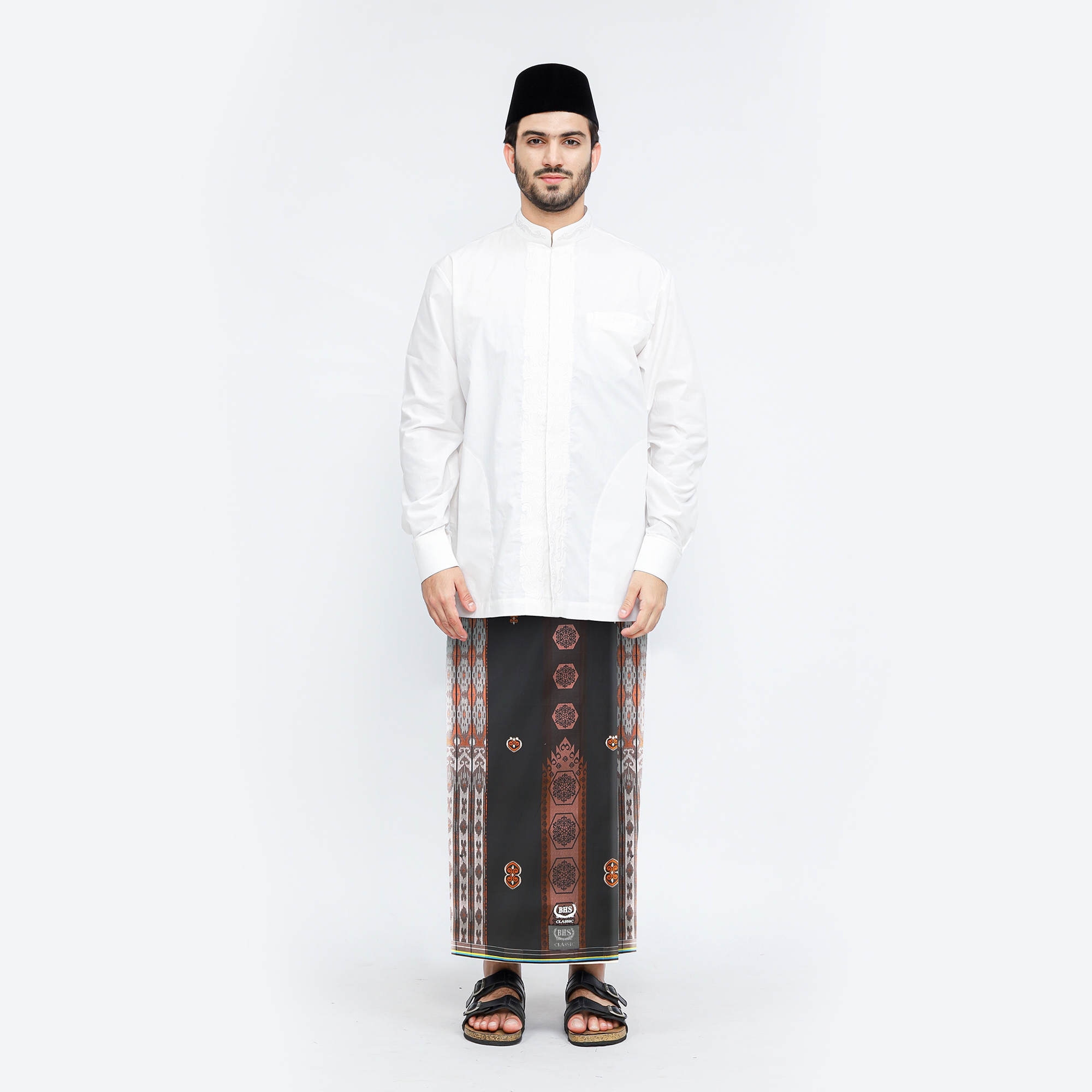 Sarung BHS Classic Silver Motif C48 JGB Black Series
