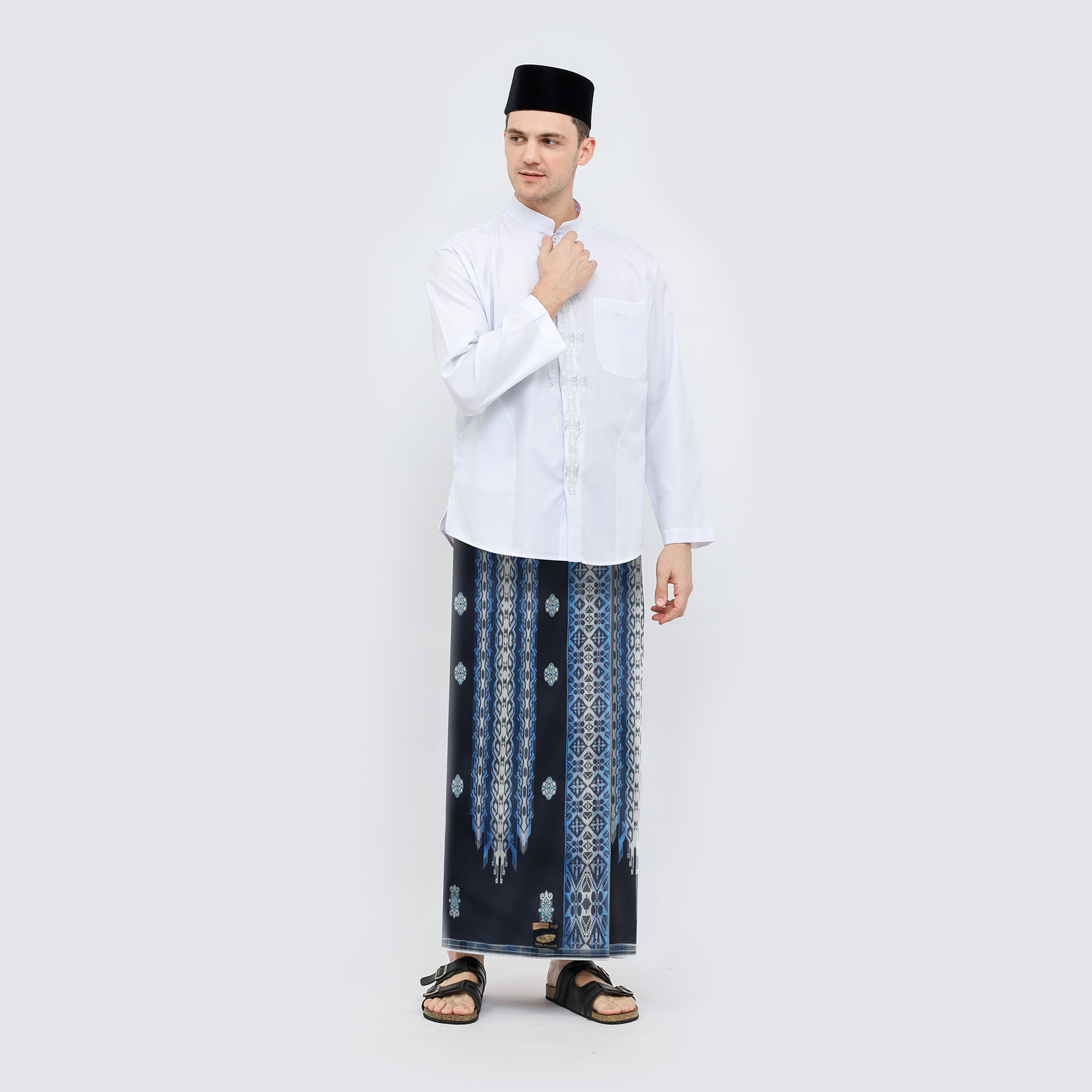 Sarung ATLAS Super Premium 970 A9 JGB Hitam Biru