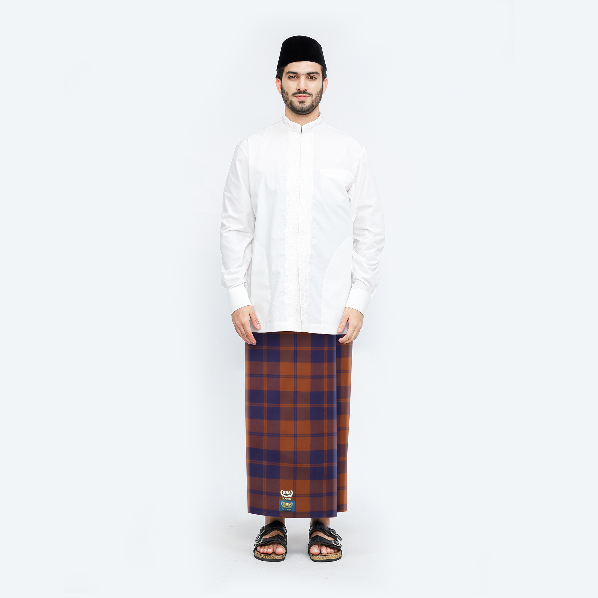 Sarung BHS Classic Gold Motif C42 KDT Coklat Besar
