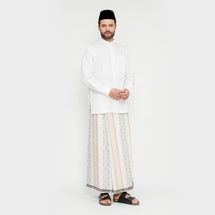 Sarung BHS Classic Silver Motif C44 DKA White Series