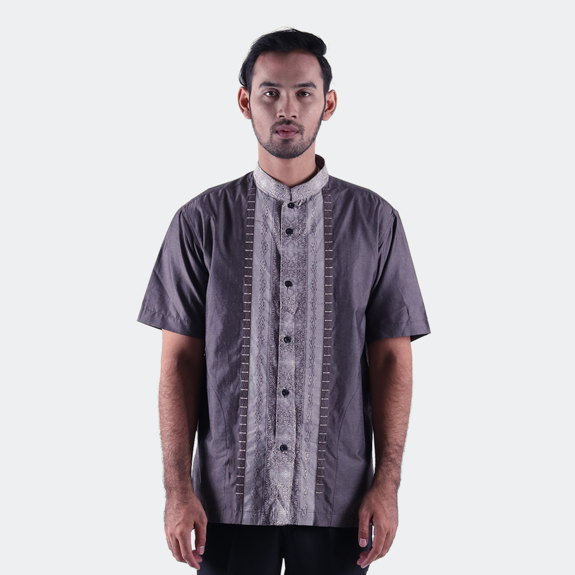 Baju Koko ATLAS Super Motif DBL Warna Abu-Abu