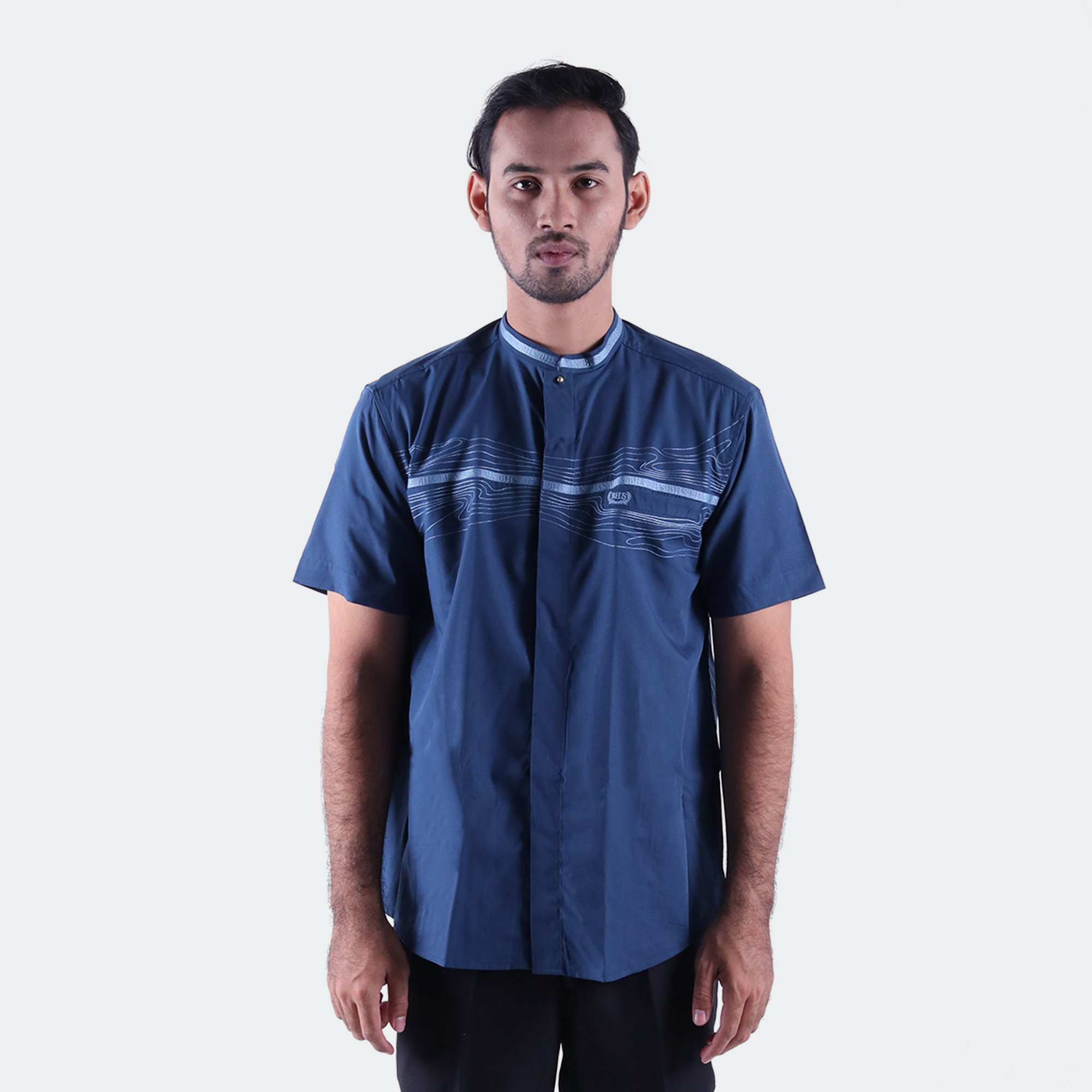 Baju Koko BHS Cosmo Suhail Navy