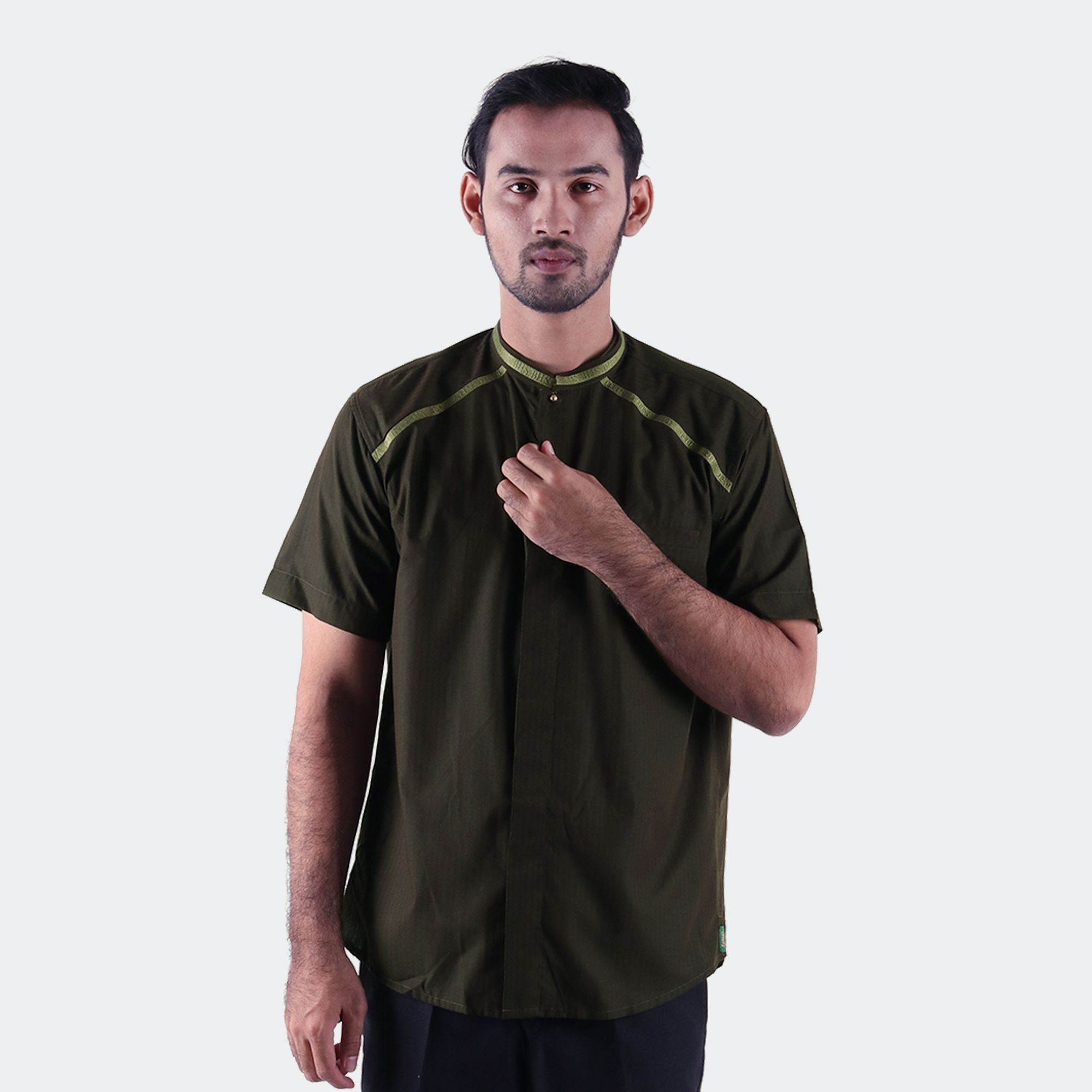 Baju Koko BHS Cosmo Arqam Deep Forest