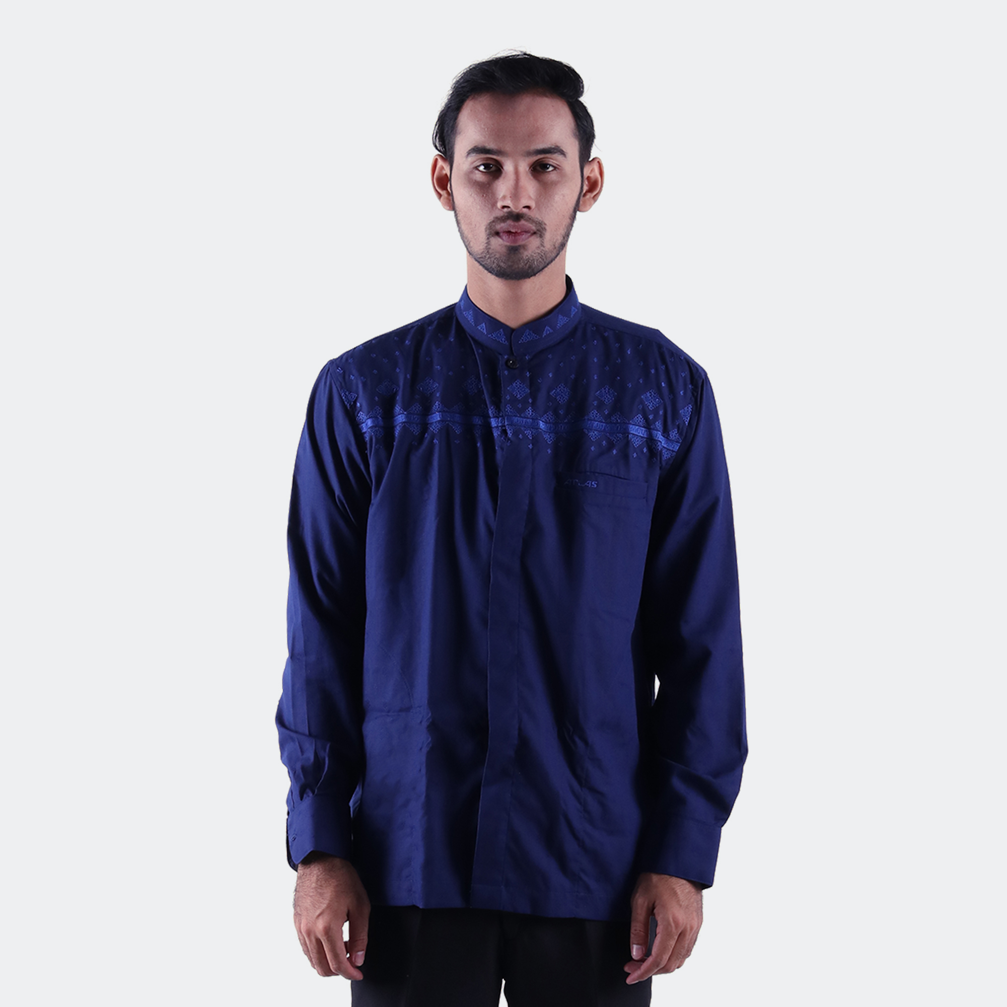 Baju Muslim Atlas Super Premium Series Agharr Midnight Blue