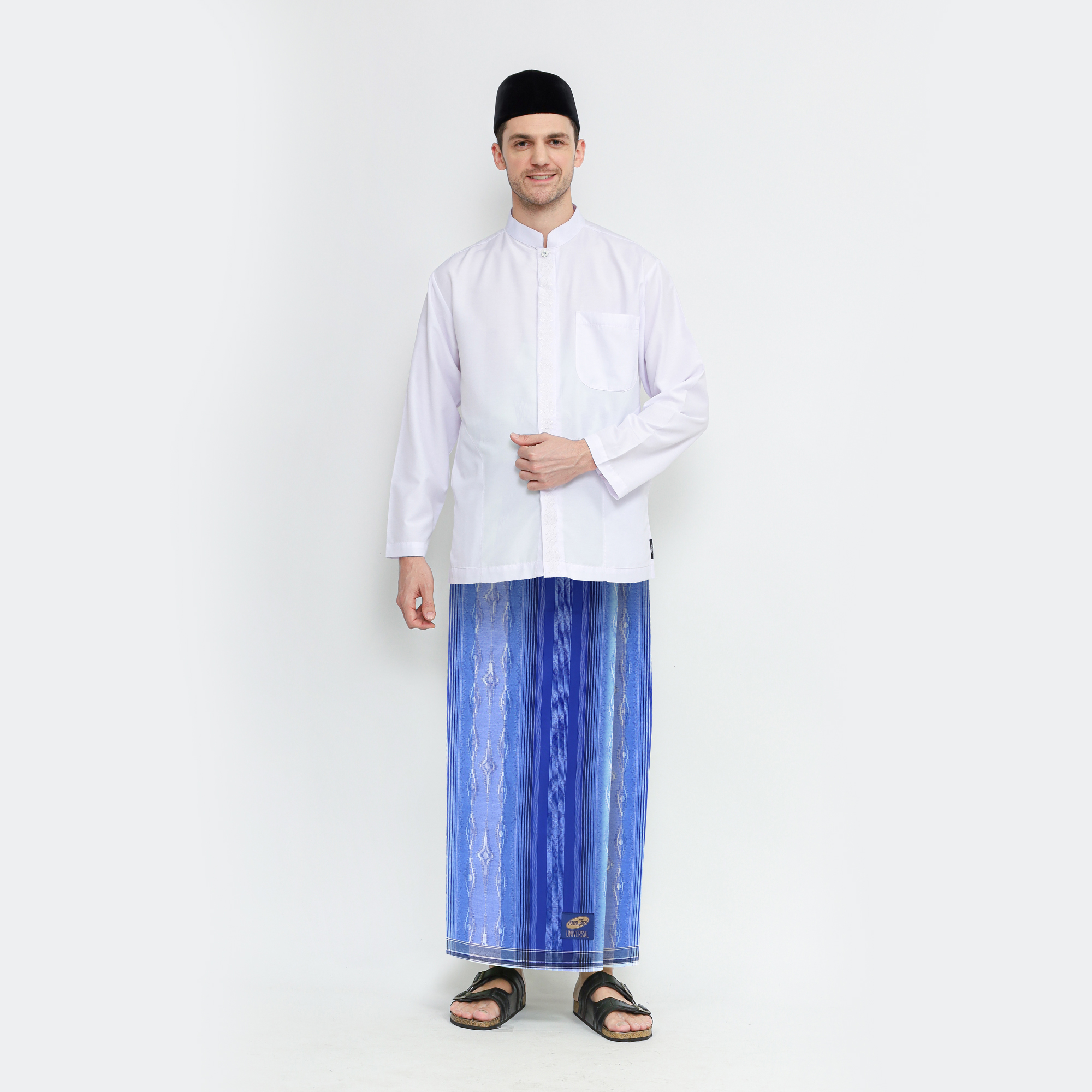 Sarung ATLAS Universal 645 Dobby Biru