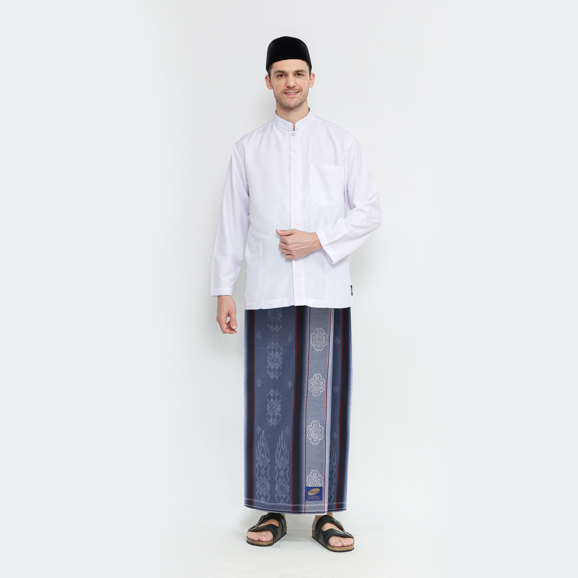 Sarung ATLAS Universal 645 Dobby Abu-Abu 03