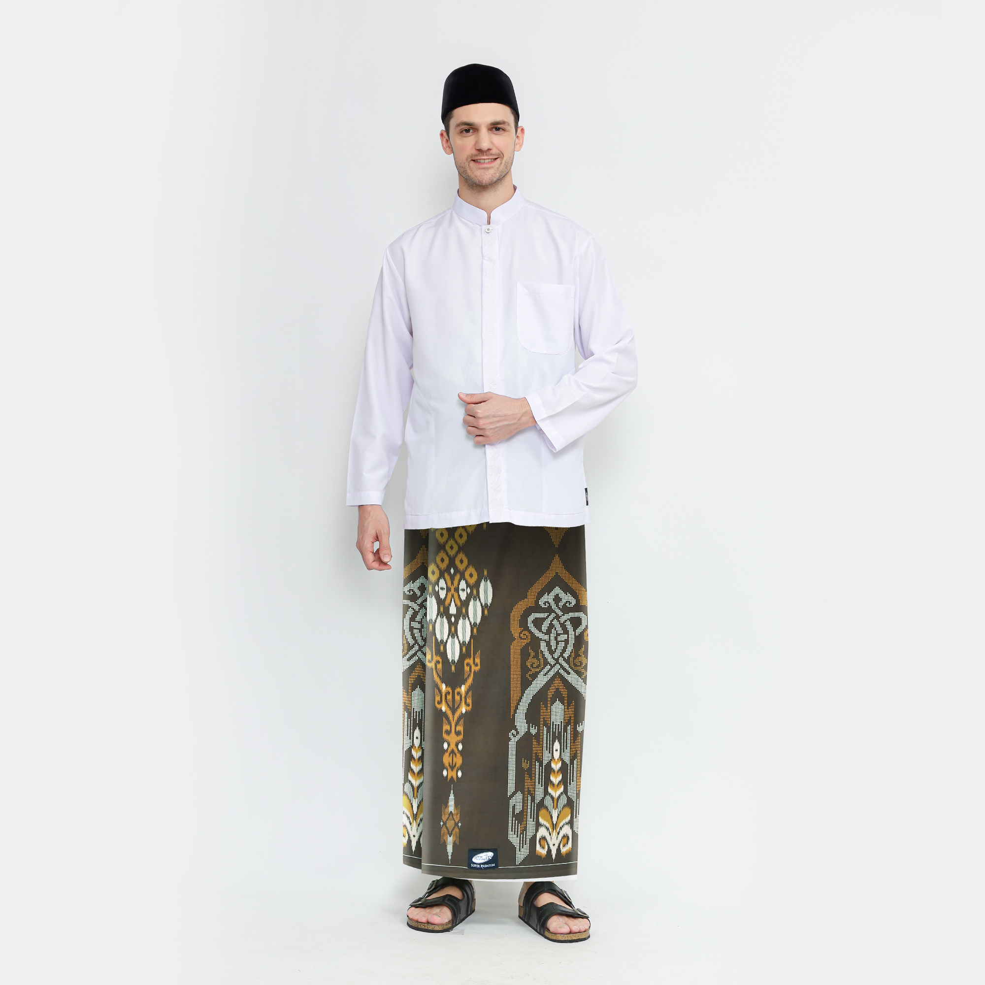 Sarung ATLAS Silver Super Premium 920 Motif A9 CKA Olive