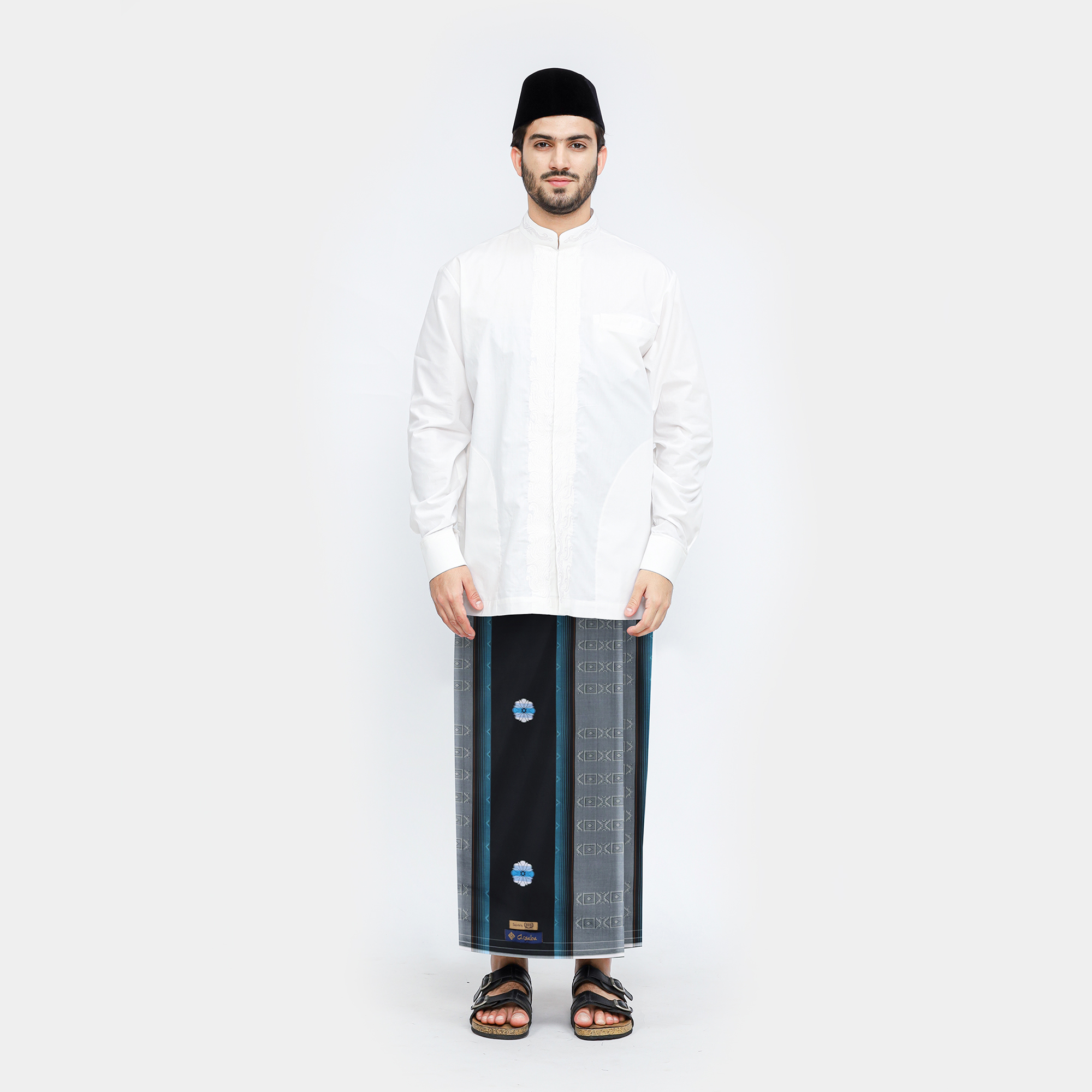 Sarung Arsaba Y23-SDC Hitam Biru 01