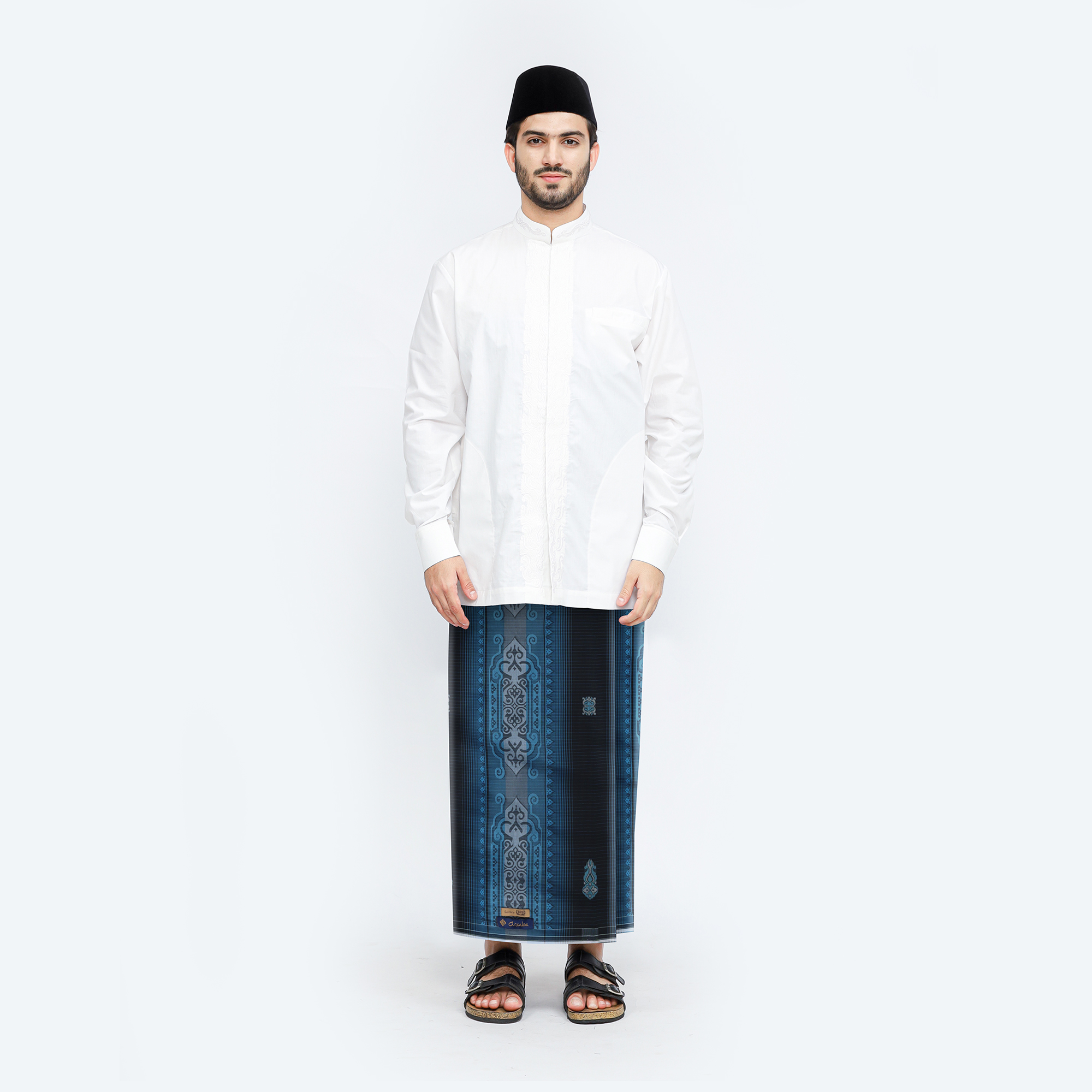 Sarung Arsaba Y25-JSD Hitam Biru 01