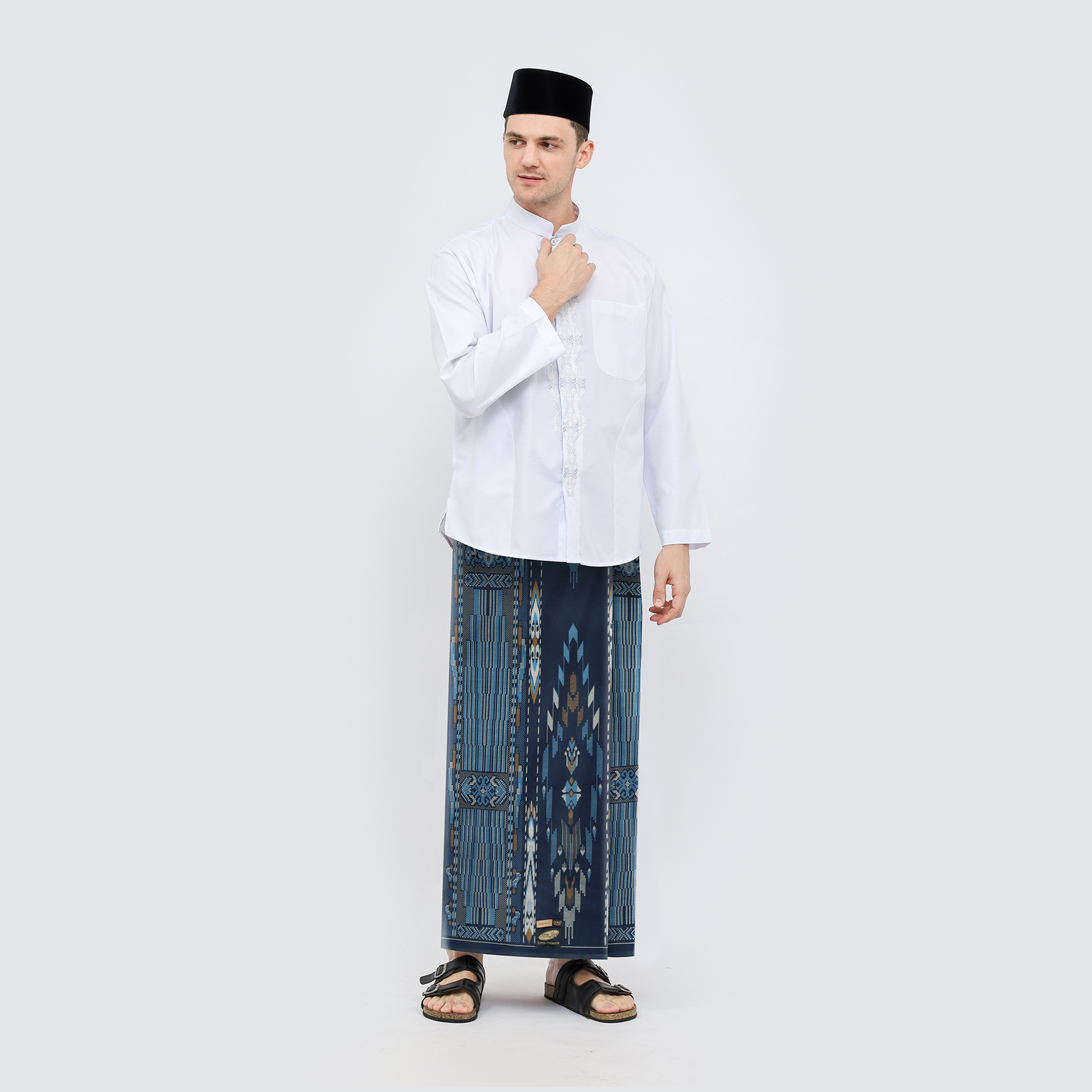 Sarung ATLAS Super Premium 920 Motif A9 KJA Navy
