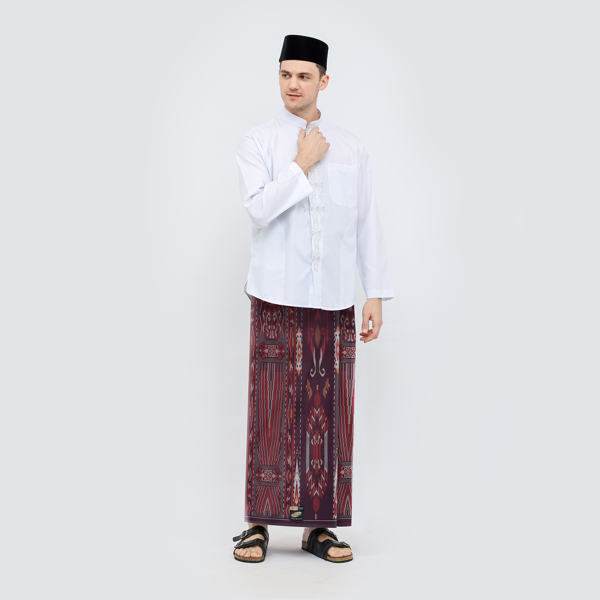 Sarung ATLAS Super Premium 920 Motif A9 KJA Merah Hati