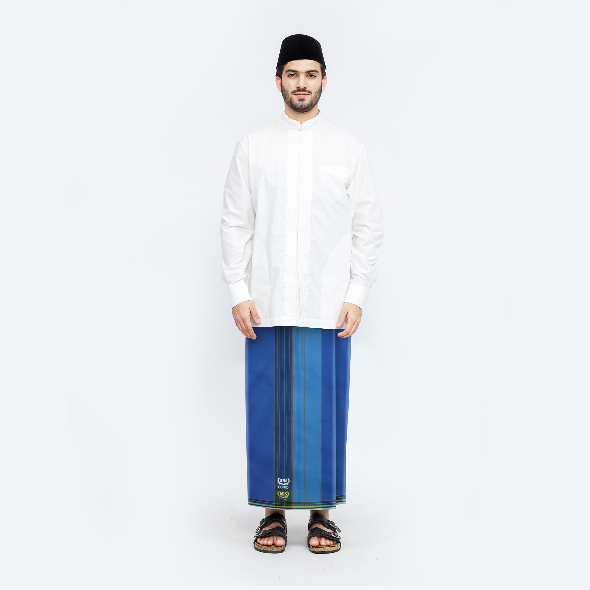 Sarung BHS Cosmo Gold Motif K26 PPA Biru 01